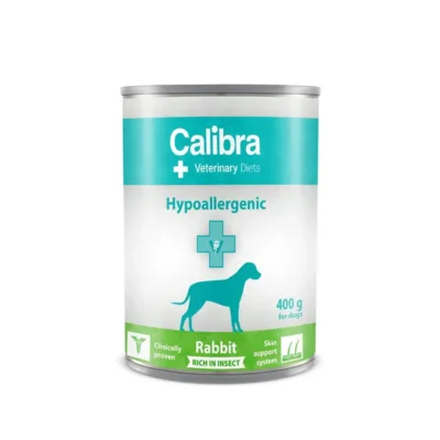 Calibra VD Veterinary Diets 400 g hüpoallergeenne märgtoit küüliku ja putukatega täiskasvanud koertele
