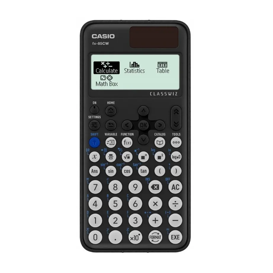 Casio FX-85CW 12-kohaline teaduslik kalkulaator, päikese- ja patareitoitega, 48 klahvi, must, taskumõõdus (162 × 77 × 10,7 mm)