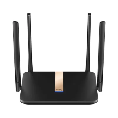 Cudy LT500D_EU 4G LTE kaheribaline AC1200 128MB ruuter NanoSIM-iga, 4xLAN, must
