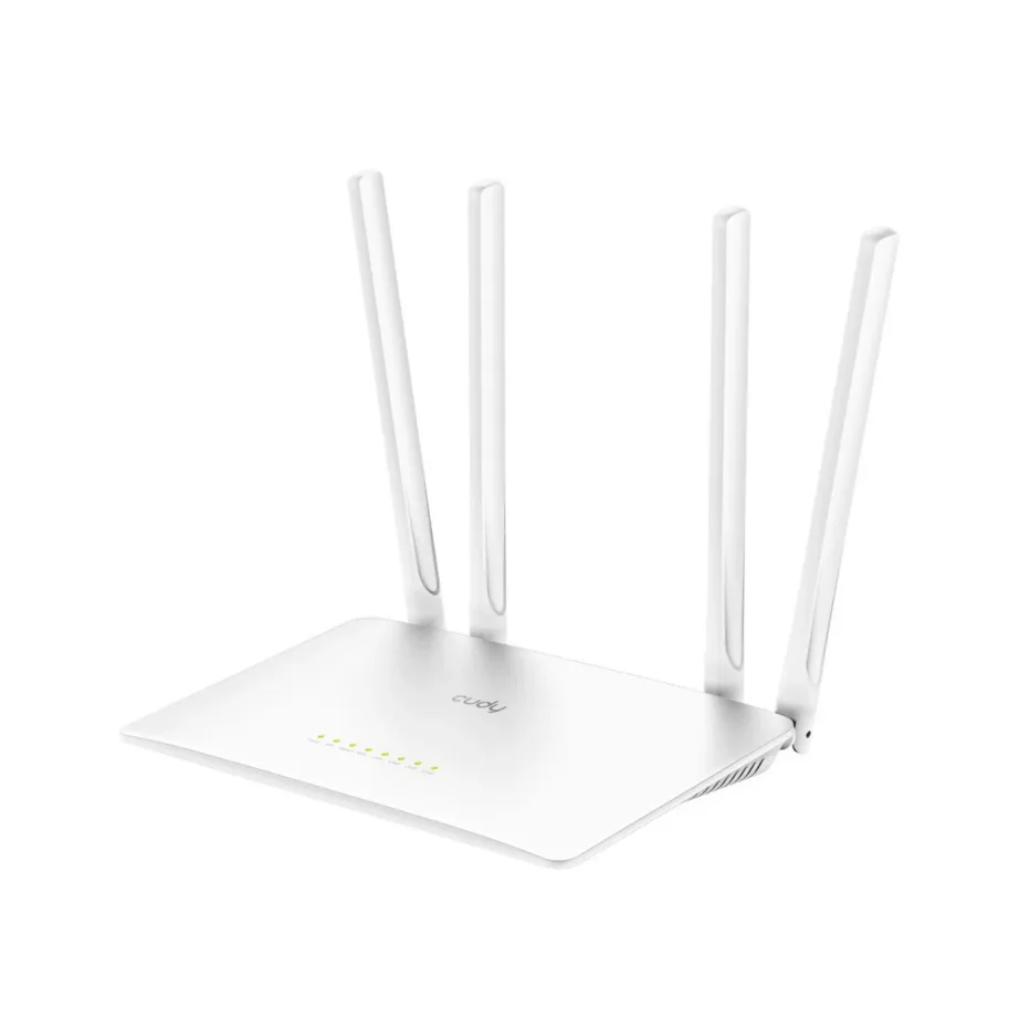 Cudy WR1200 Dual-band AC1200 867+300 Mbps 4 antenniga Wi-Fi 5 Fast Ethernet ruuter, 221×134,6×27,9 mm, valge – 2