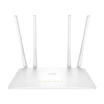 Cudy WR1200 Dual-band AC1200 867+300 Mbps 4 antenniga Wi-Fi 5 Fast Ethernet ruuter, 221x134,6x27,9 mm, valge