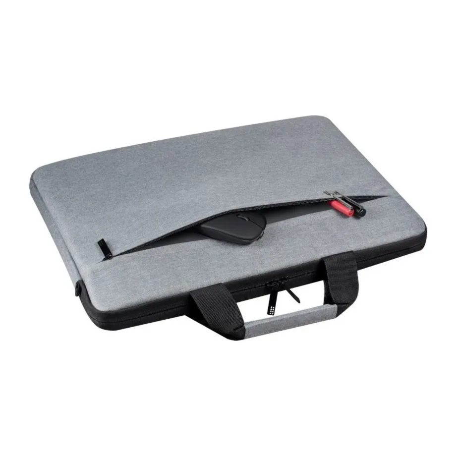 Defender 26100 15.6″ hall polüester sülearvutikott toploader, esitasku ja eemaldatava õlarihmaga – 7