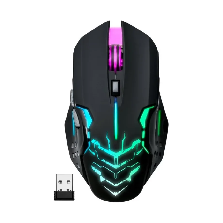 Defender Katana GM-511 must 2.4 GHz juhtmevaba 3200 DPI 7-režiimiga mängurihiir, USB nano-vastuvõtjaga, ergonoomiline, 127x73x38 mm – 5