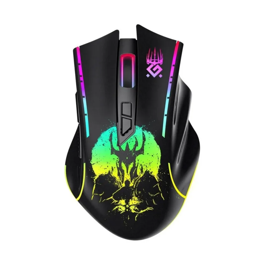 Defender Kronos GM-695 juhtmevaba 2,4 GHz mängurihiir, must, 1600 DPI, 7 nuppu, USB nano vastuvõtja – 2