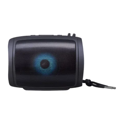Defender S200 5W must Bluetooth 5.3 LED-valgustusega kaasaskantav kõlar, aku kestab kuni 10 tundi, sisseehitatud mikrofon