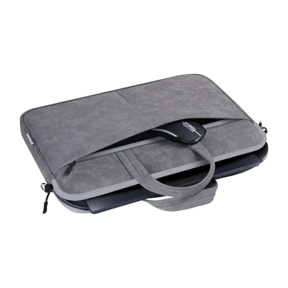 Defender Solid 26088 15,6″ (39,6 cm) hall polüuretaanist toploader sülearvutikott eemaldatava õlarihma ja esitaskuga – 3