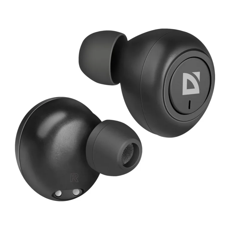 Defender Twins 638 mustad juhtmevabad in-ear Bluetooth 5.0 kõrvaklapid mikrofoniga, muusika ja kõnede jaoks