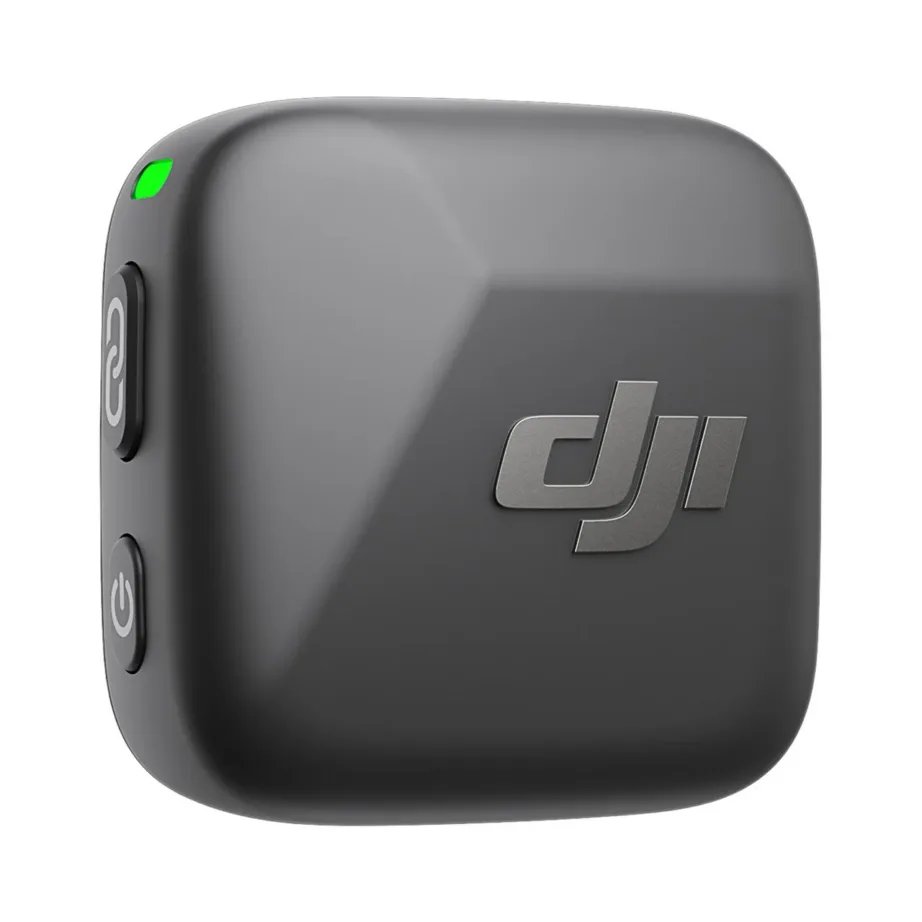 DJI CP.RN.00000431.01 400 m ulatusega must kehakinnitatav juhtmevaba mikrofonisaatja, 11,5 h aku ja klambriga – 6