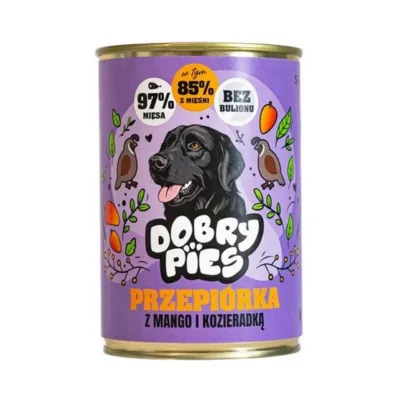 Dobry Pies 400 g vutilihaga gluteenivaba märgtoit tundliku seedimisega täiskasvanud koertele