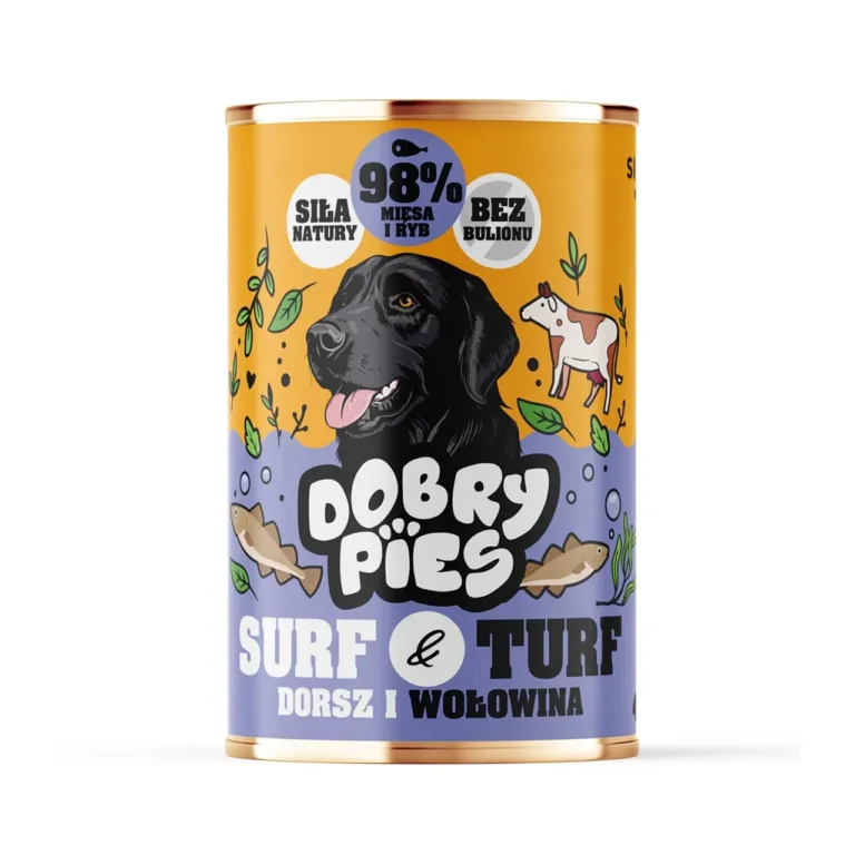 Dobry Pies Surf & Turf 400g veise ja forelliga gluteenivaba täissööt täiskasvanud koertele
