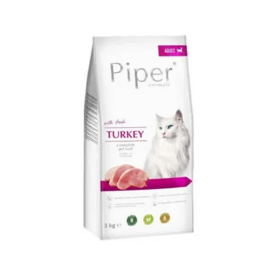 Dolina Noteci Piper 3 kg gluteenivaba kalkunilihaga kuivtoit täiskasvanud kassidele