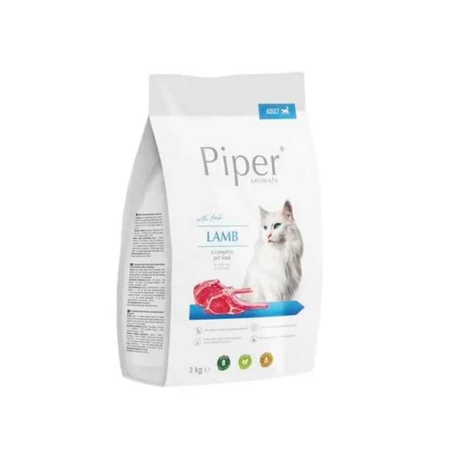 DOLINA NOTECI Piper lambalihaga kuivtoit kassile 3 kg, gluteenivaba