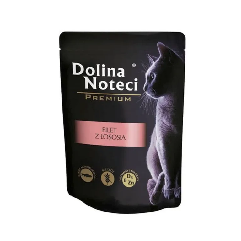 DOLINA NOTECI Premium lõhefileega teraviljavaba märgtoit kassile 85g