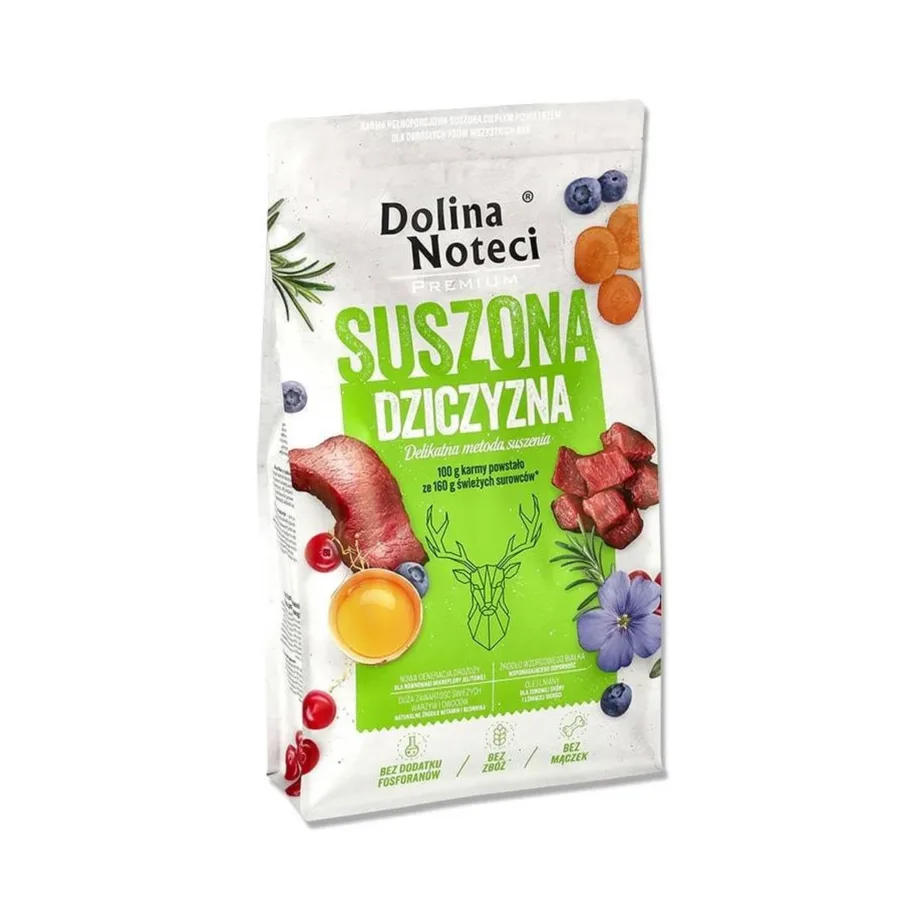 DOLINA NOTECI Premium Venison 9 kg gluteenivaba kuivatatud koeratoit täiskasvanud igat tõugu koertele