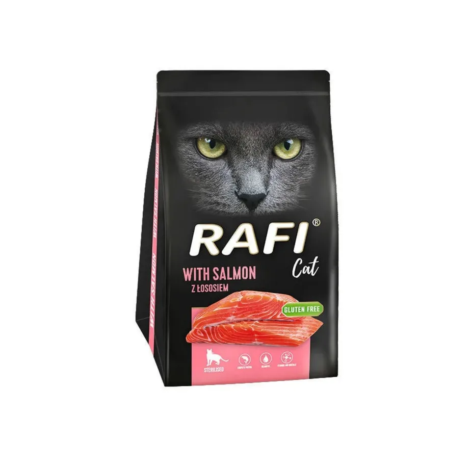 Dolina Noteci Rafi 1,5 kg gluteenivaba lõhega kuivtoit steriliseeritud täiskasvanud kassidele