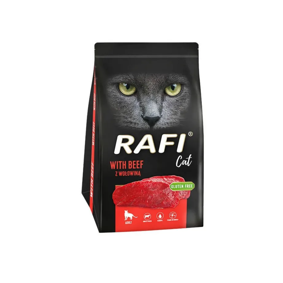 Dolina Noteci Rafi 1,5 kg veiselihaga kuivtoit täiskasvanud kassidele, gluteenivaba