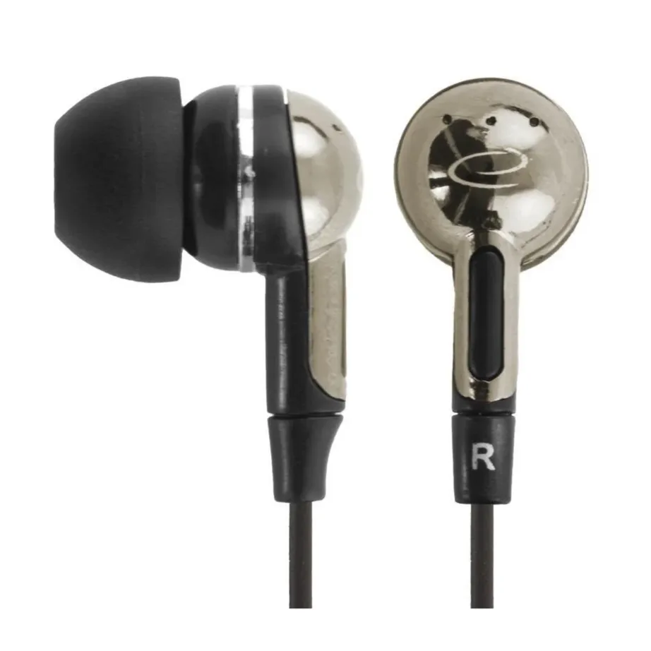 Esperanza EH125 1,2 m juhtmega in-ear kõrvaklapid, must/grafiit, 3,5 mm pistik