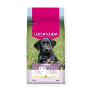 EUKANUBA Puppy Large Breed 15kg kuivtoit kanaga suurte ja hiiglaslike tõugude kutsikatele