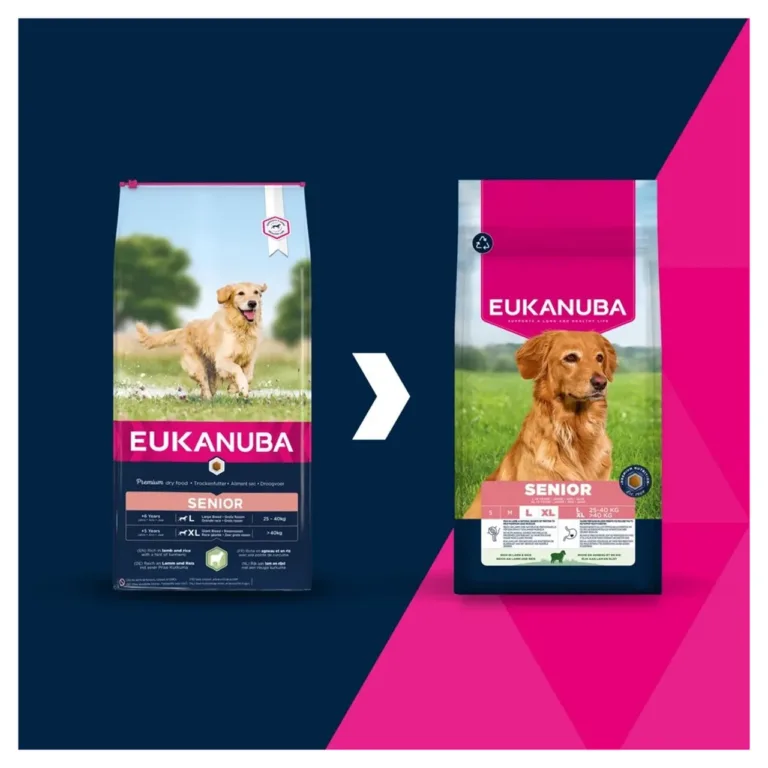Eukanuba Senior L/XL 12 kg lambaliha ja riisiga kuivtoit suurtele eakatele koertele
