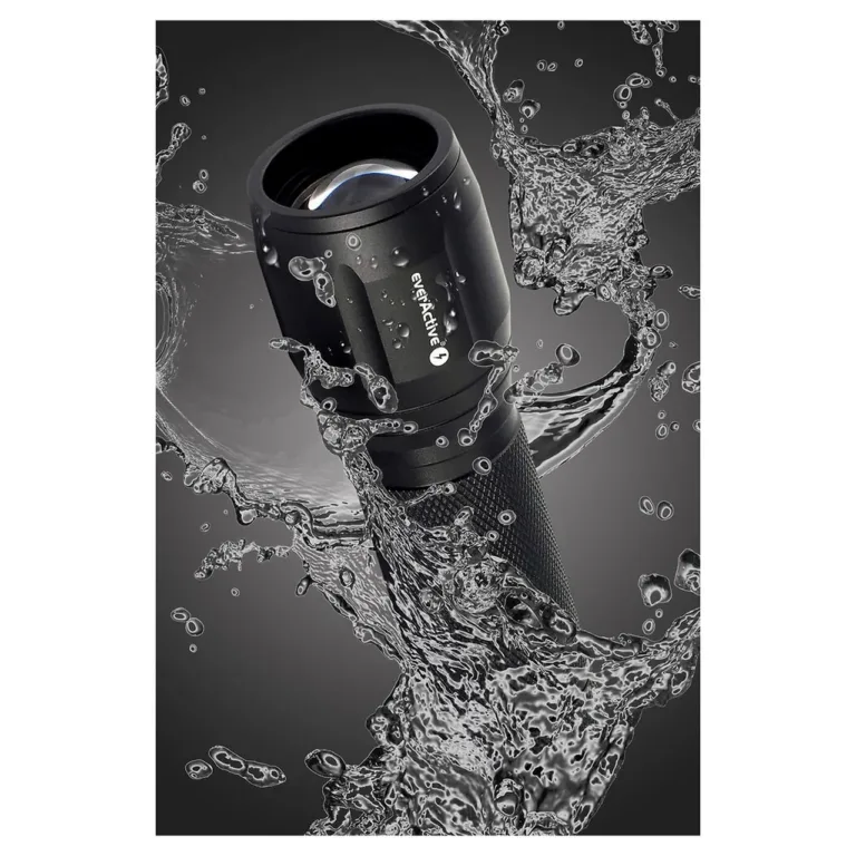 everActive FL-300+ 350 lm punane LED-taskulamp IPX4, alumiinium, 115 mm, 3xAAA