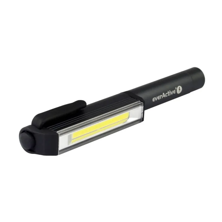 everActive WL-200 3W 200lm punane alumiiniumist taskulamp IPX4, 161,7 mm, AAA patareidega
