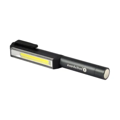 everActive WL-200 3W 200lm punane alumiiniumist taskulamp IPX4, 161,7 mm, AAA patareidega
