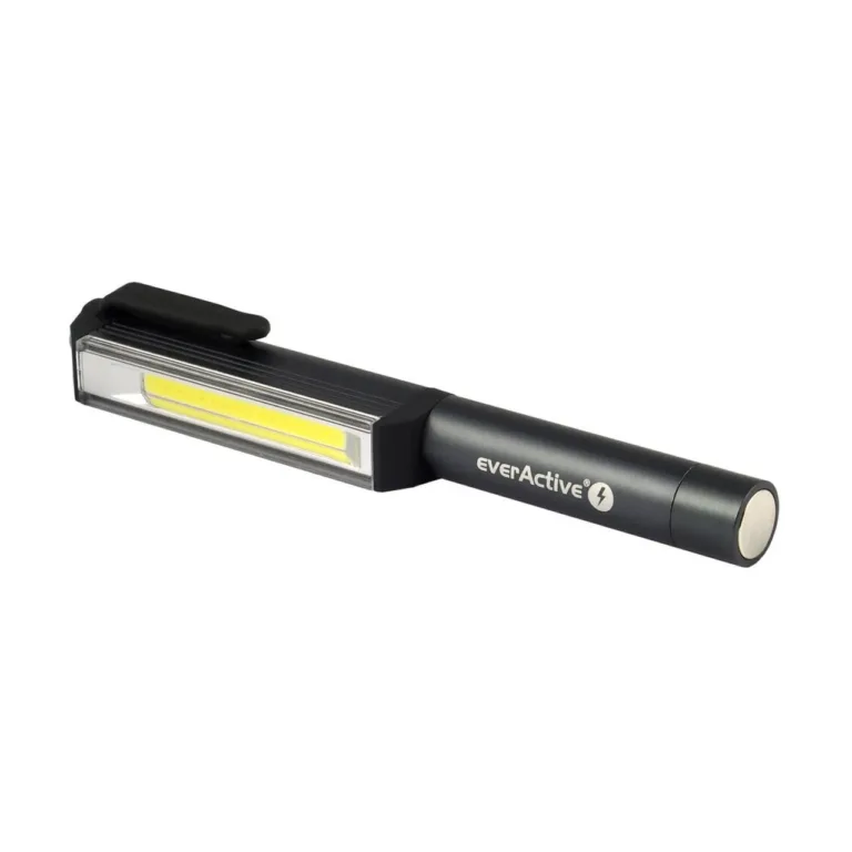everActive WL-200 3W 200lm punane alumiiniumist taskulamp IPX4, 161,7 mm, AAA patareidega