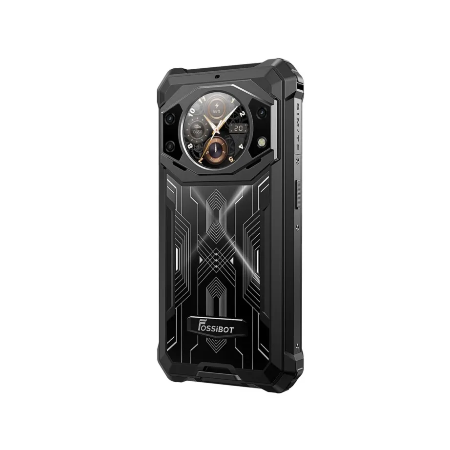 FOSSiBOT F101 Pro 128GB/8GB must IP68/IP69K veekindel 5,45″ nutitelefon Android 13, 10600mAh aku, 24MP kaamera, dual SIM, NFC – 3