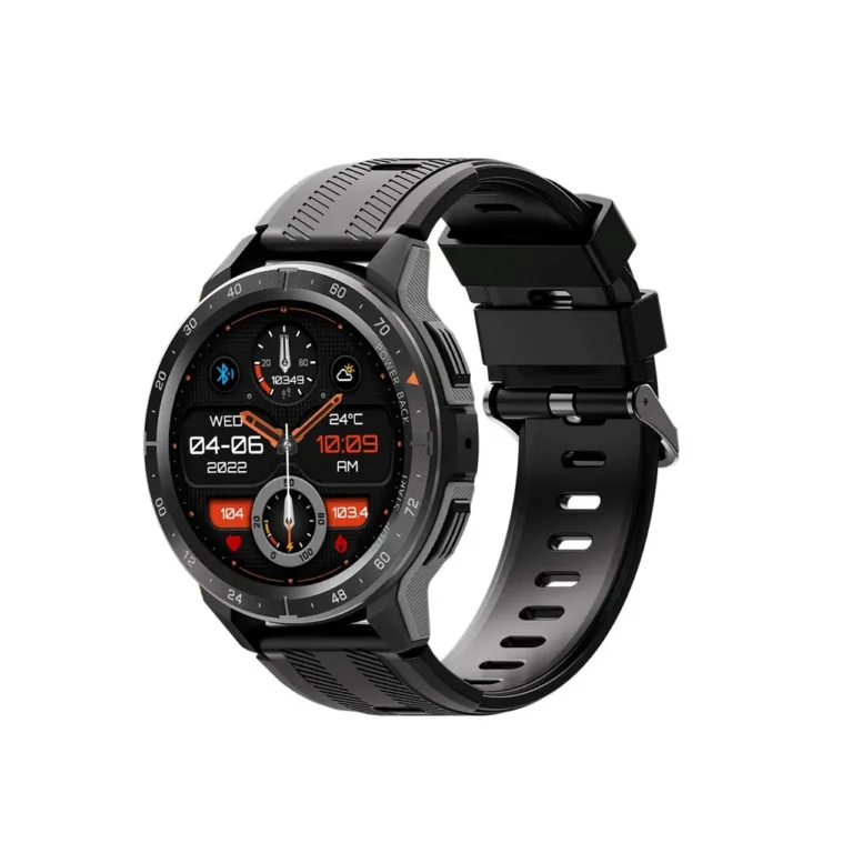 FOSSiBOT W101 Black 1,43'' AMOLED nutikell, 410mAh aku, 1ATM veekindlus, Bluetooth 5.2, Android/iOS ühilduvus