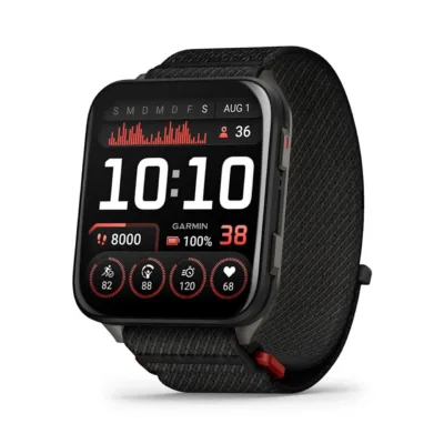 Garmin Venu Sq 2 Music 2" AMOLED must nutikell spordifunktsioonidega + Jabra Elite 3 Active kõrvaklapid, 11 päeva aku