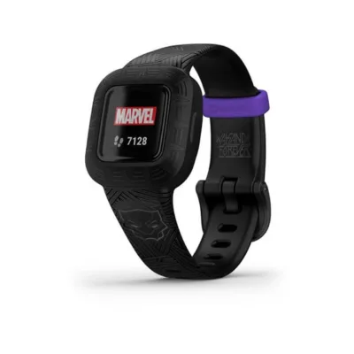 Garmin vivofit jr. 3 130–175 mm must silikoonist aktiivsusmonitor lastele, MIP värviekraan, 5 ATM, 365 päeva aku
