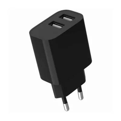 Gembird TA-UC-2A12-01-BK 2xUSB 2,4A valge universaalne seinalaadija siseruumidesse