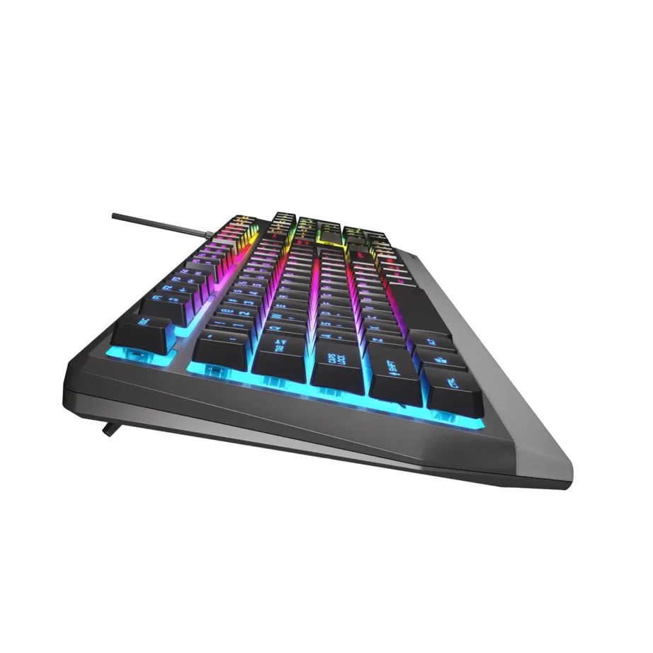 GENESIS Rhod 300 RGB NKG-1528 104-klahviline inglise QWERTY täissuuruses mänguklaviatuur, RGB-valgustus, membraanlülitid, spillikindel, USB, must – 2