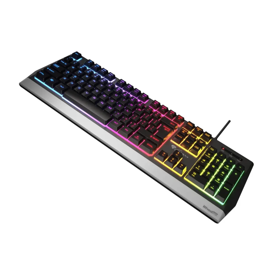 GENESIS Rhod 300 RGB NKG-1528 104-klahviline inglise QWERTY täissuuruses mänguklaviatuur, RGB-valgustus, membraanlülitid, spillikindel, USB, must – 5