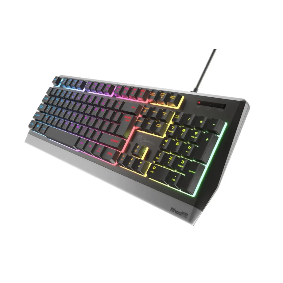 GENESIS Rhod 300 RGB NKG-1528 104-klahviline inglise QWERTY täissuuruses mänguklaviatuur, RGB-valgustus, membraanlülitid, spillikindel, USB, must – 7