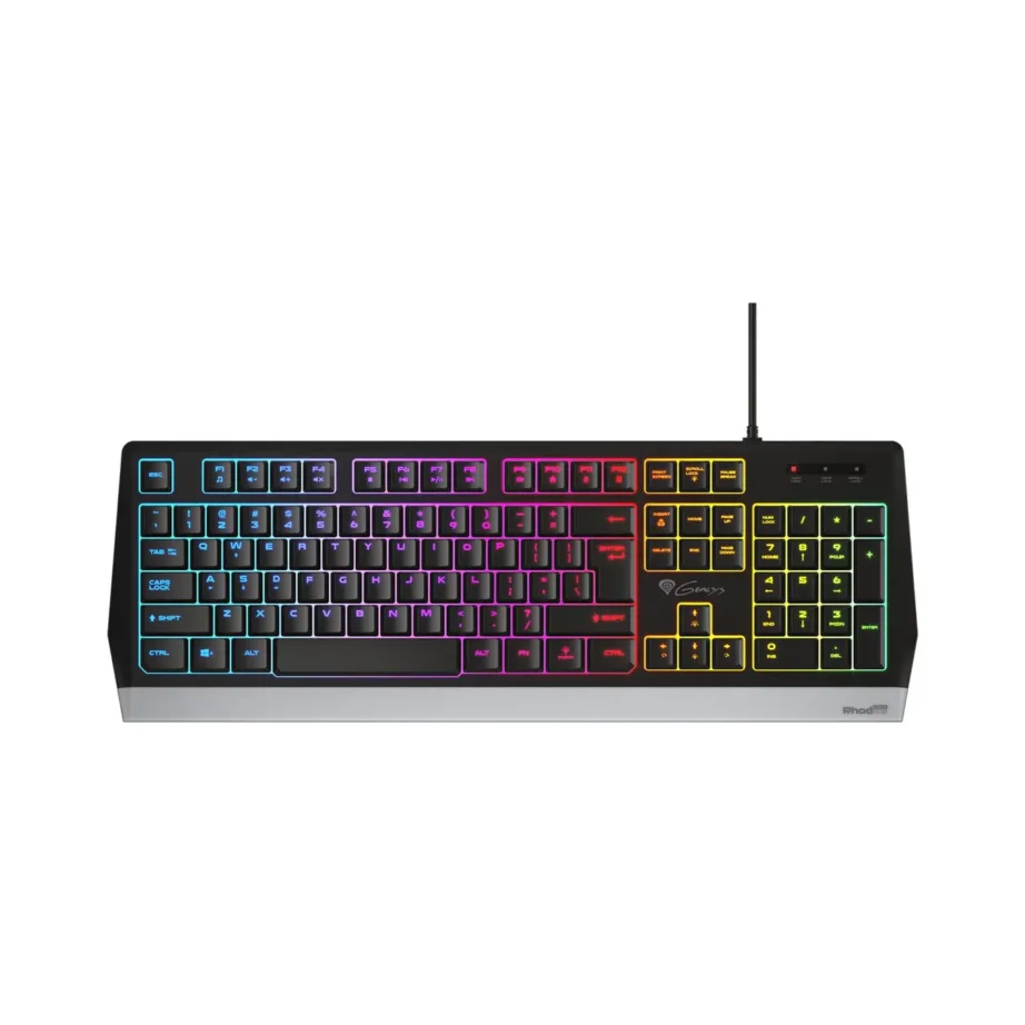GENESIS Rhod 300 RGB NKG-1528 104-klahviline inglise QWERTY täissuuruses mänguklaviatuur, RGB-valgustus, membraanlülitid, spillikindel, USB, must – 8