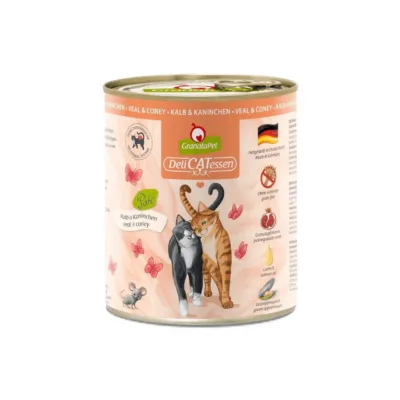 GranataPet DeliCATessen 800g veise- ja küülikulihaga gluteenivaba täissööt täiskasvanud kassidele