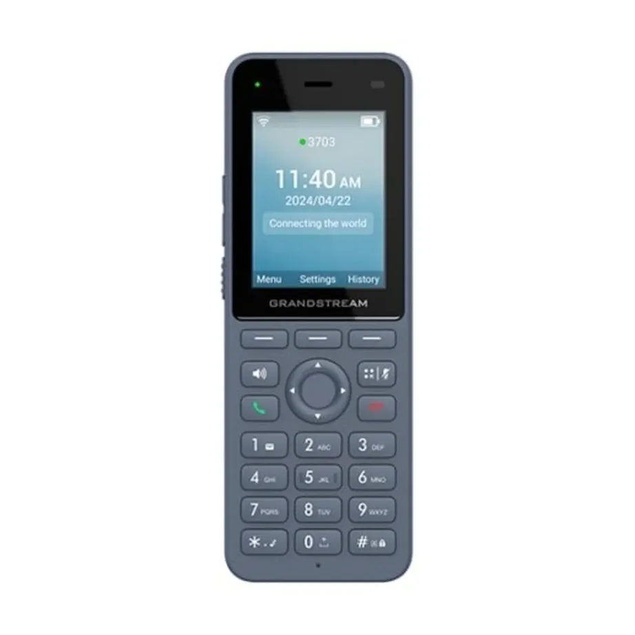 Grandstream WP826 antratsiithall Wi-Fi 6 IP-mobiiltelefon, 3 liini, LCD-ekraan, Bluetooth, 12 h kõneaega, USB-C