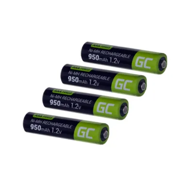 Green Cell GR03 4×AAA 950mAh NiMH laetav aku, 1.2V, blisterpakendis