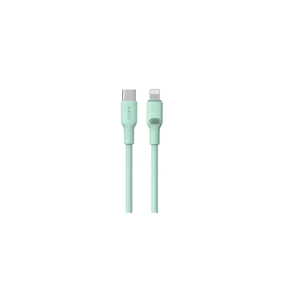 Havit CB6281 1 m roheline USB-C to Lightning kaabel Apple seadmetele