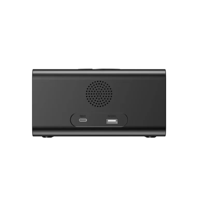 Havit W3041 15 W must 6-ühes juhtmevaba laadija LED-ekraani, äratuskella ja termomeetriga (155x95x87 mm, ABS, 2 USB-porti)