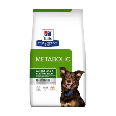 Hill's Prescription Diet Metabolic 12 kg kanaga kuivtoit täiskasvanud ja eakatele koertele kehakaalu kontrolliks