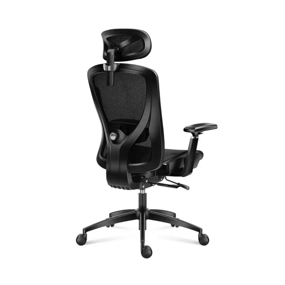Huzaro Combat 7.3 Black Mesh 70 cm lai reguleeritav ergonoomiline mänguritool peatugede ja 135° kallutusfunktsiooniga, must, max 130 kg – 3
