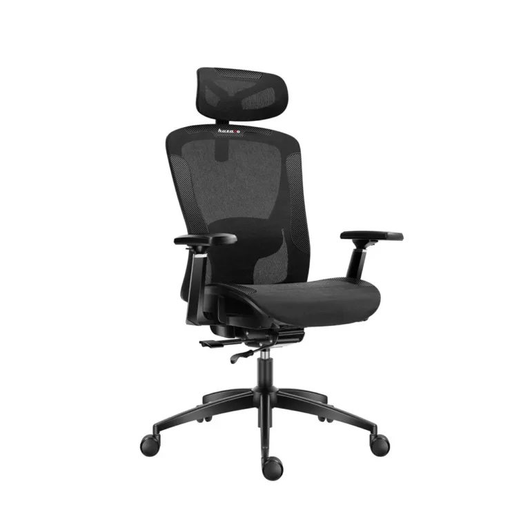 Huzaro Combat 7.3 Black Mesh 70 cm lai reguleeritav ergonoomiline mänguritool peatugede ja 135° kallutusfunktsiooniga, must, max 130 kg