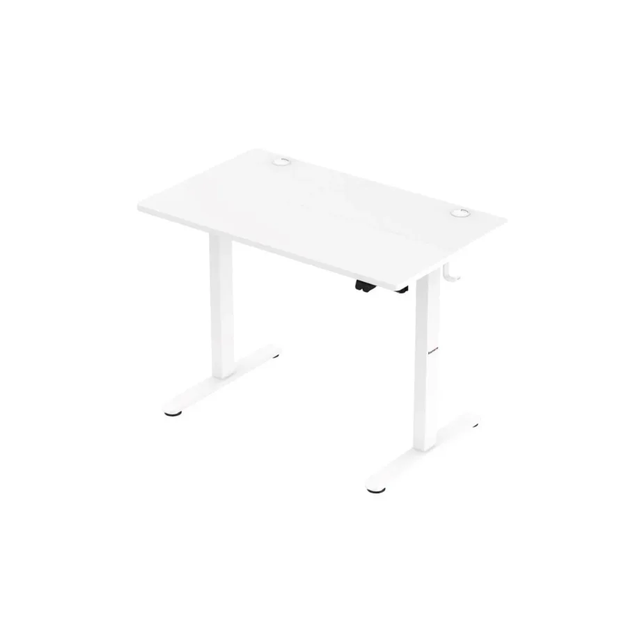 Huzaro Hero 7.9 White 100×60 cm reguleeritava kõrgusega elektriline valge mängurilaud, 70 kg kandevõime, kaabliavad ja klapikonks – 4