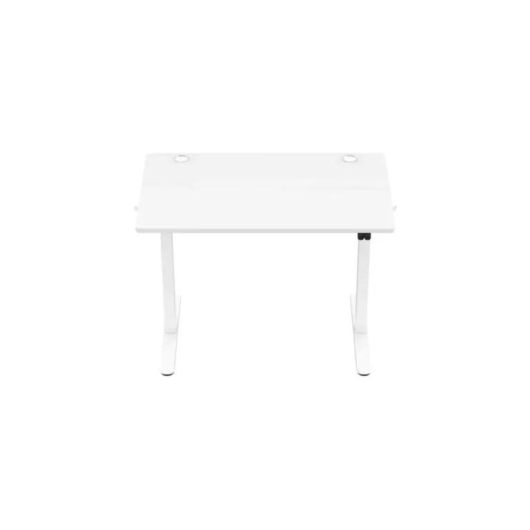 Huzaro Hero 7.9 White 100x60 cm reguleeritava kõrgusega elektriline valge mängurilaud, 70 kg kandevõime, kaabliavad ja klapikonks
