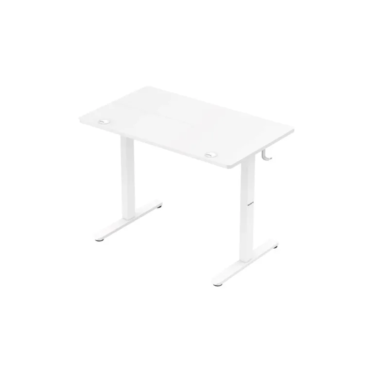 Huzaro Hero 7.9 White 100x60 cm reguleeritava kõrgusega elektriline valge mängurilaud, 70 kg kandevõime, kaabliavad ja klapikonks