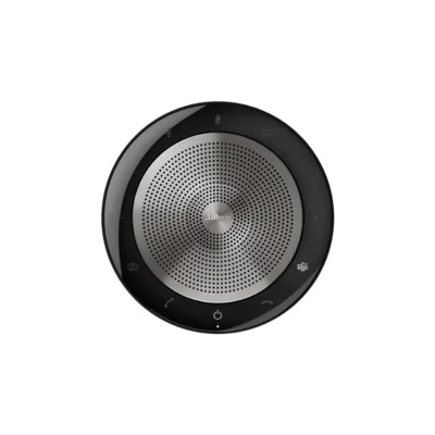 Jabra 7700-309 universaalne USB/Bluetooth konverentsitelefon, kajasummutusega, must/hõbe, kaasaskantav, suundamata mikrofon, kuni 11 tundi kõneaega