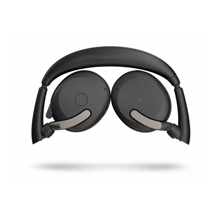 Jabra Evolve2 65 Flex 136 g must binauraalne juhtmevaba peakomplekt USB-A/USB-C, kokkupandav, hübriidse mürasummutusega, 32 h aku, juhtmevaba laadimine, kontorisse/kõnekeskusesse