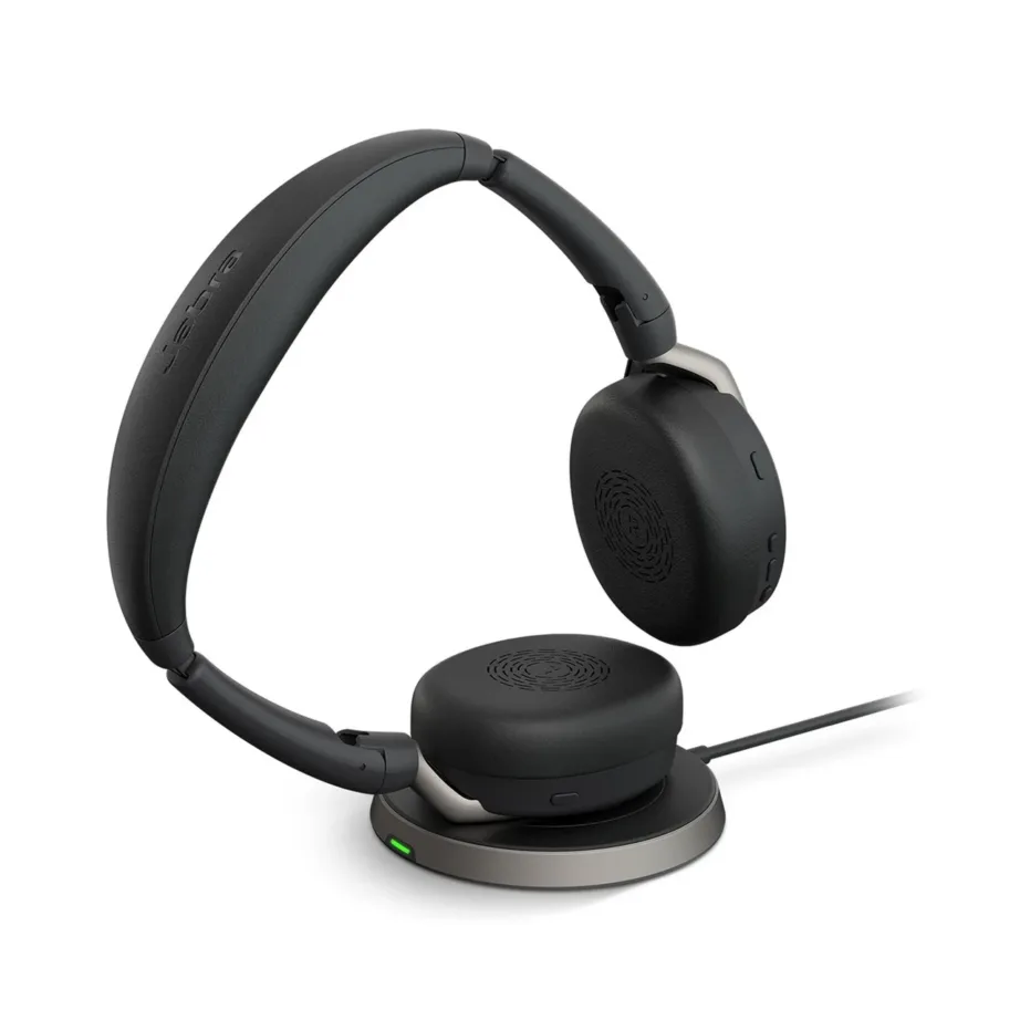 Jabra Evolve2 65 Flex 136 g must binauraalne juhtmevaba peakomplekt USB-A/USB-C, kokkupandav, hübriidse mürasummutusega, 32 h aku, juhtmevaba laadimine, kontorisse/kõnekeskusesse – 4
